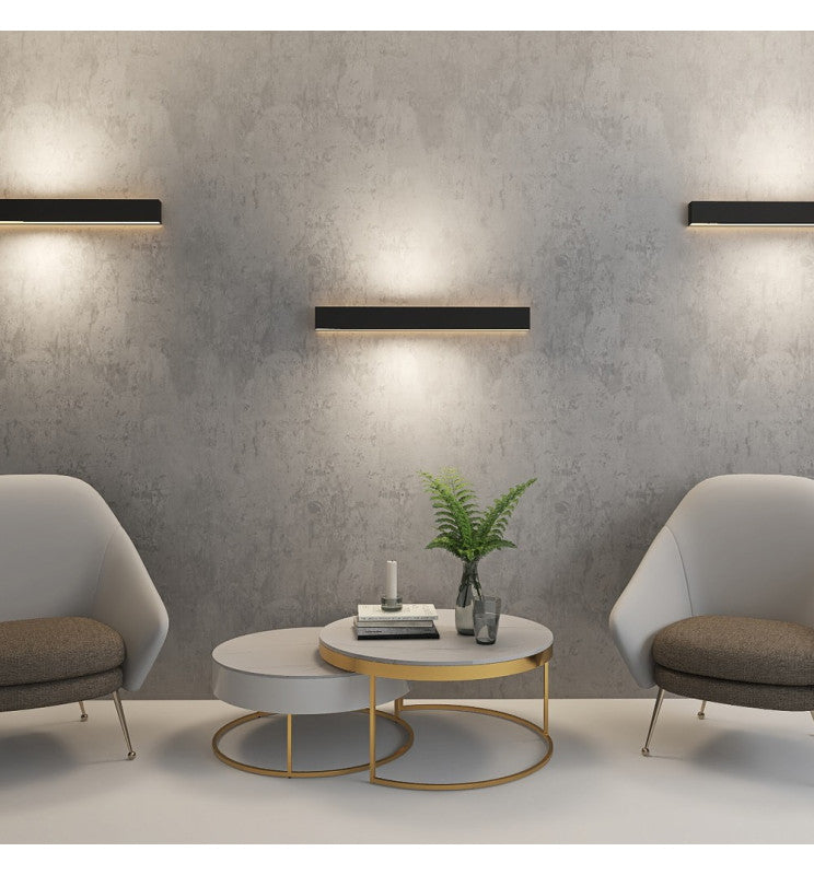 Dimmable Linear NEW WASHINGTON LED Wall Light Black 0.44m 0.94m 1.44m 1.94m - Wall Light Fixtures - Linear Lights