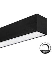 Dimmable MUNICH MINI LED Batten Light in Black 0.44m 0.94m 1.44m 1.94m - Ceiling Light Fixtures - Battens