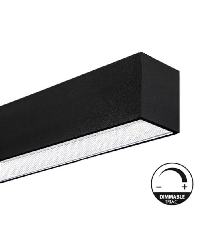 Dimmable MUNICH MINI LED Batten Light in Black 0.44m 0.94m 1.44m 1.94m - Ceiling Light Fixtures - Battens