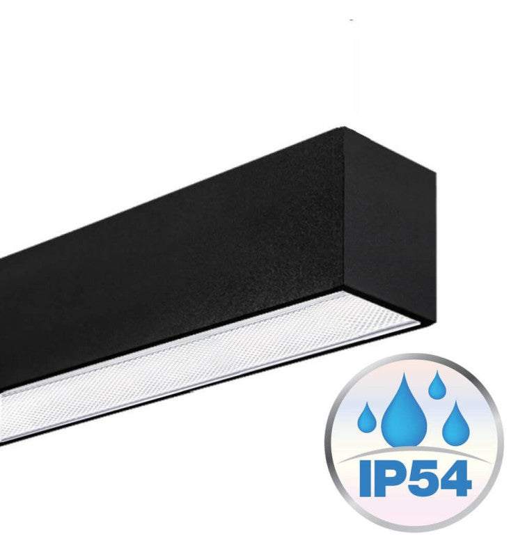 Dimmable MUNICH MINI LED Batten Light in Black 0.44m 0.94m 1.44m 1.94m - Ceiling Light Fixtures - Battens