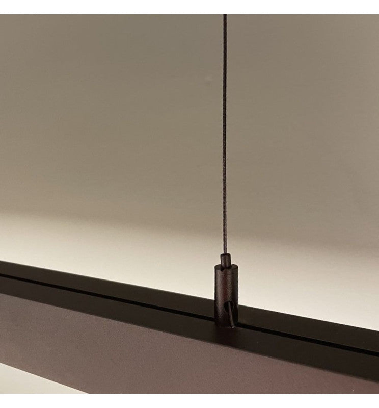 Dimmable MUNICH MINI LED Pendant Light in Black 0.44m 0.94m 1.44m 1.94m - Lighting - Linear Lights