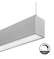 Dimmable MUNICH MINI LED Pendant Light in Silver 0.44m 0.94m 1.44m 1.94m - Ceiling Light Fixtures - Linear Lights