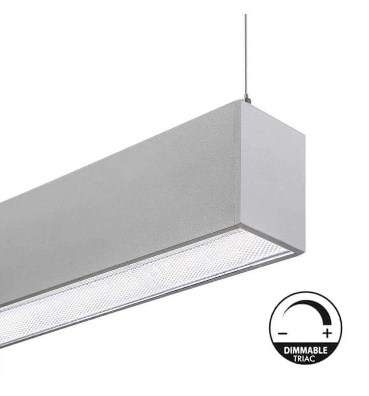 Dimmable MUNICH MINI LED Pendant Light in Silver 0.44m 0.94m 1.44m 1.94m - Ceiling Light Fixtures - Linear Lights