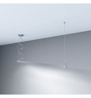 Dimmable MUNICH MINI LED Pendant Light in Silver 0.44m 0.94m 1.44m 1.94m - Ceiling Light Fixtures - Linear Lights