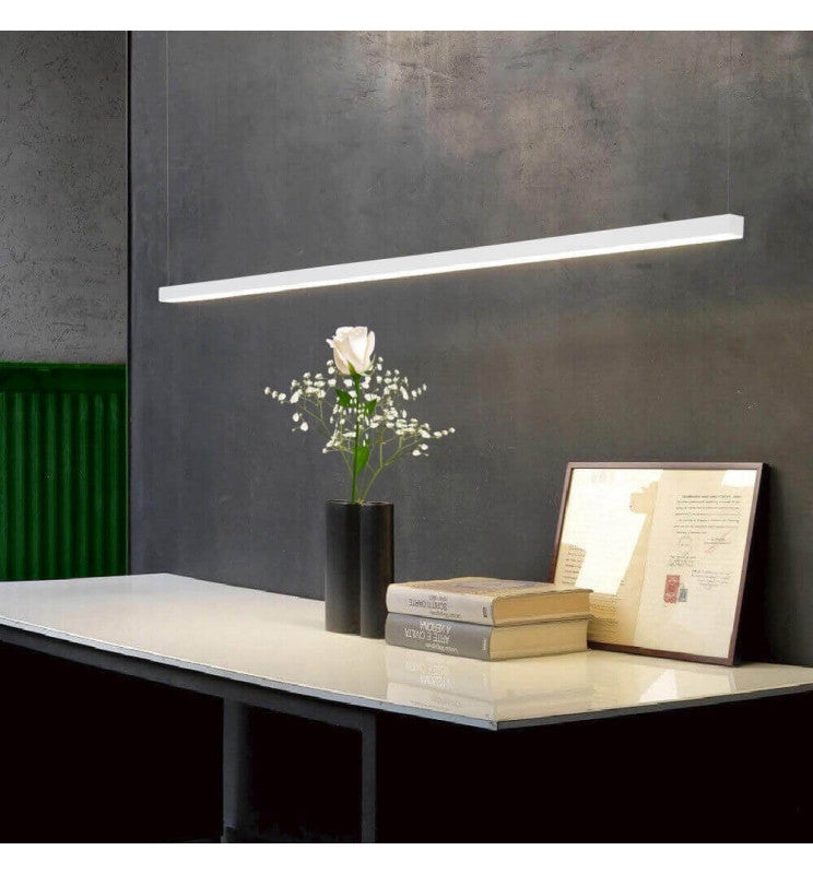 Dimmable MUNICH MINI LED Pendant Light in White 0.44m 0.94m 1.44m 1.94m - Ceiling Light Fixtures - Linear Lights