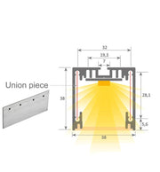 Dimmable MUNICH MINI LED Pendant Light in White 0.44m 0.94m 1.44m 1.94m - Ceiling Light Fixtures - Linear Lights