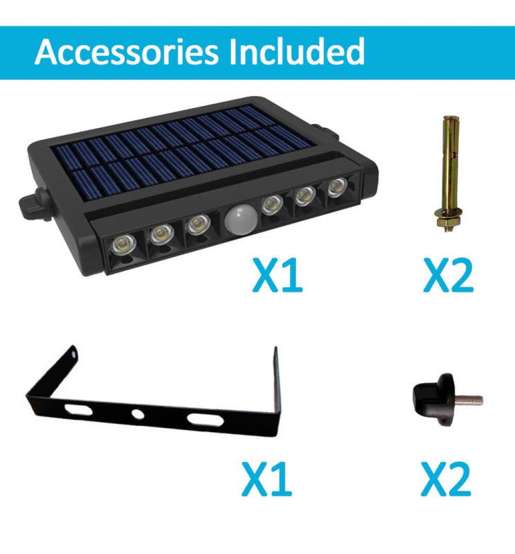 5W Directional Solar LED Spotlight with Motion Sensor 4000K