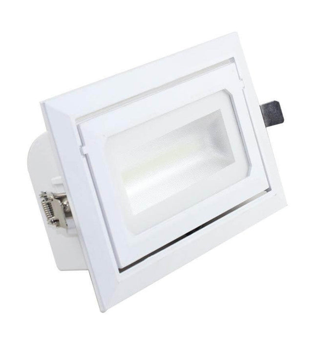 40W Square Recessed Adjustable LED Downlight OSRAM Chips CCT