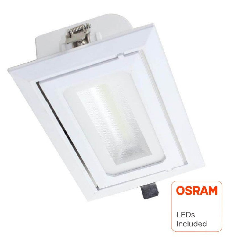 40W Recessed Adjustable LED Downlight with OSRAM Chip 3 CCT - LED Spotlight