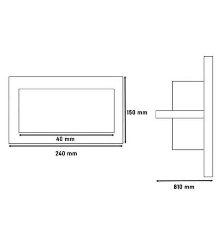 40W Square Recessed Adjustable LED Downlight OSRAM Chips CCT