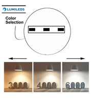 24W Square MOSS LED Ceiling Light in Black 3 CCT with Adjustable Cut-Out - LED ceiling lighting
