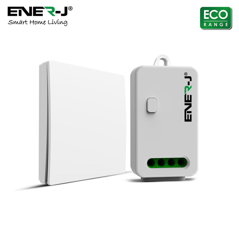 1 Gang Wireless Kinetic Switch and RF Non Dimmable Receiver Bundle Kit - Kinetic switch