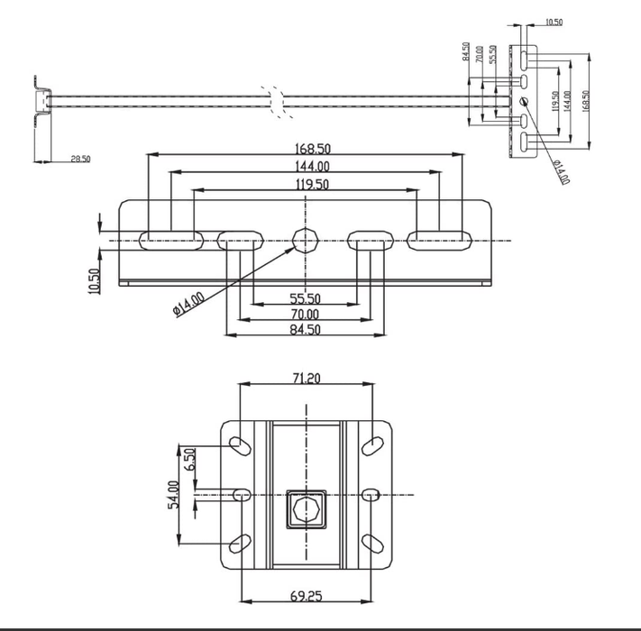 80cm Eagle EXTENSION ARM for LED Floodlight - LED Accessories