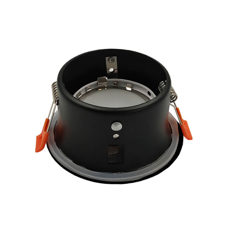 Recessed Round Downlight Ring in Black for GU10 MR16 LED Bulb - Housing