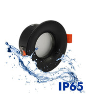 Recessed Round Downlight Ring in Black for GU10 MR16 LED Bulb - Housing