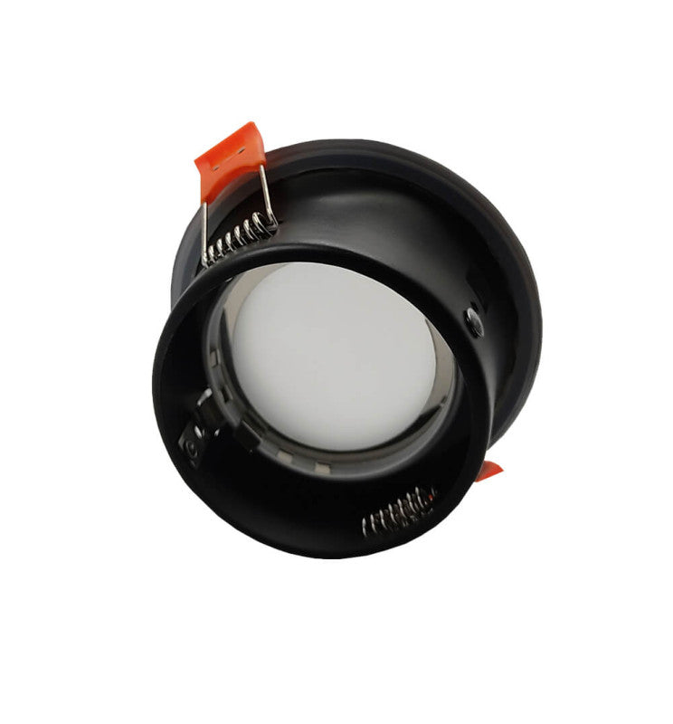 Recessed Round Downlight Ring in Black for GU10 MR16 LED Bulb - Housing