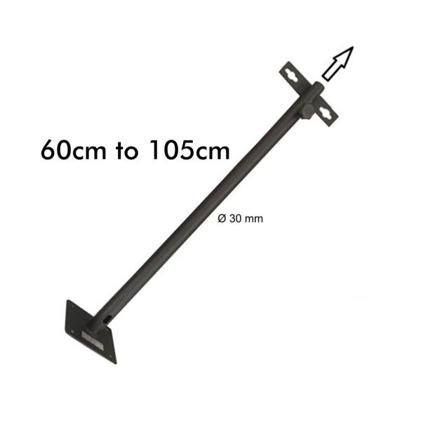 Extension Arm in Black 50cm to 100cm - LED Accessories