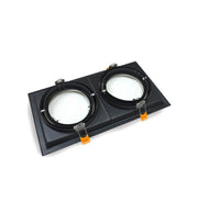 Housing for AR111 LED Bulbs Adjustable Double Recessed Black - Lighting Accessories - Accessories