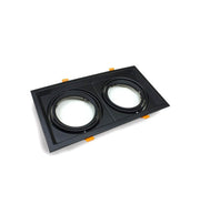 Housing for AR111 LED Bulbs Adjustable Double Recessed Black - Lighting Accessories - Accessories