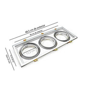 Housing for AR111 LED Bulbs Adjustable Double Recessed White - Lighting Accessories - Accessories