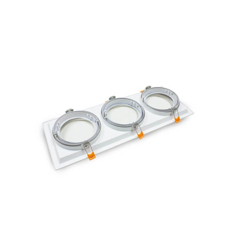 Housing for AR111 LED Bulbs Adjustable Double Recessed White - Lighting Accessories - Accessories