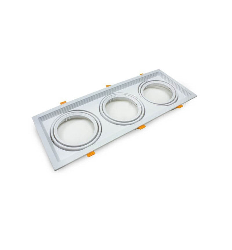 Housing for AR111 LED Bulbs Adjustable Double Recessed White - Lighting Accessories - Accessories