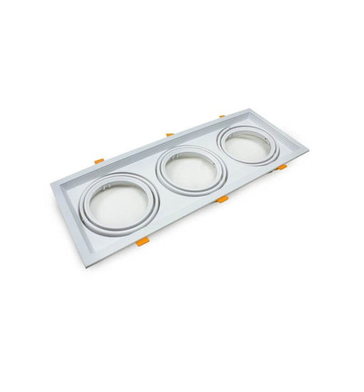 Housing for AR111 LED Bulbs Adjustable Double Recessed White - Lighting Accessories - Accessories