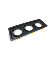 Housing for AR111 LED Bulbs Adjustable Triple Recessed Black - Lighting Accessories - Accessories