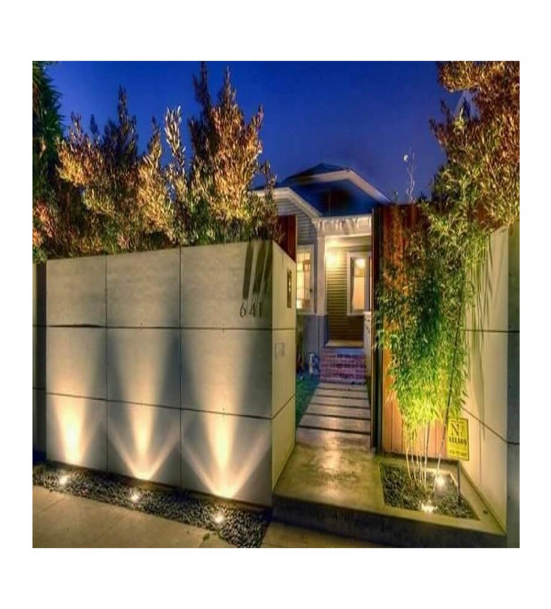 Outdoor Recessed Ground Light Housing for GU10 LED Bulbs - Landscape Pathway Lighting - Floodlights
