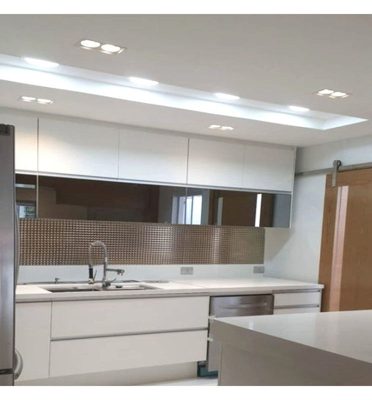 Housing for AR111 LED Bulbs Adjustable Double Recessed White - LED Accessories