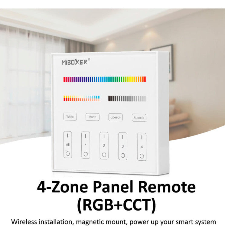 RF Touch Control Panel LED RGB CCT 4 Zones