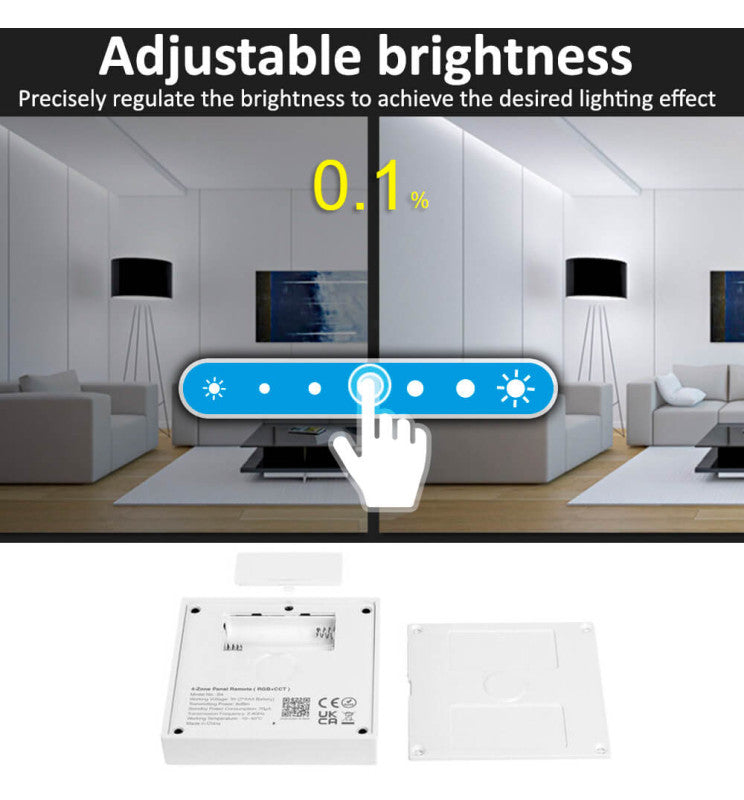 RF Touch Control Panel LED RGB CCT 4 Zones