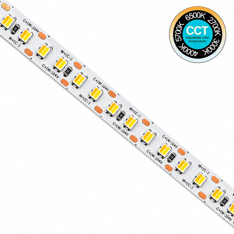 24V 20W/m 5M LED Strip Kit With Controller & Remote Control 5CCT