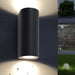 Indoor and Outdoor LED Wall Light with 2xGU10 bulbs ROUNDED - LED Wall lighting - Ledex Lighting UK