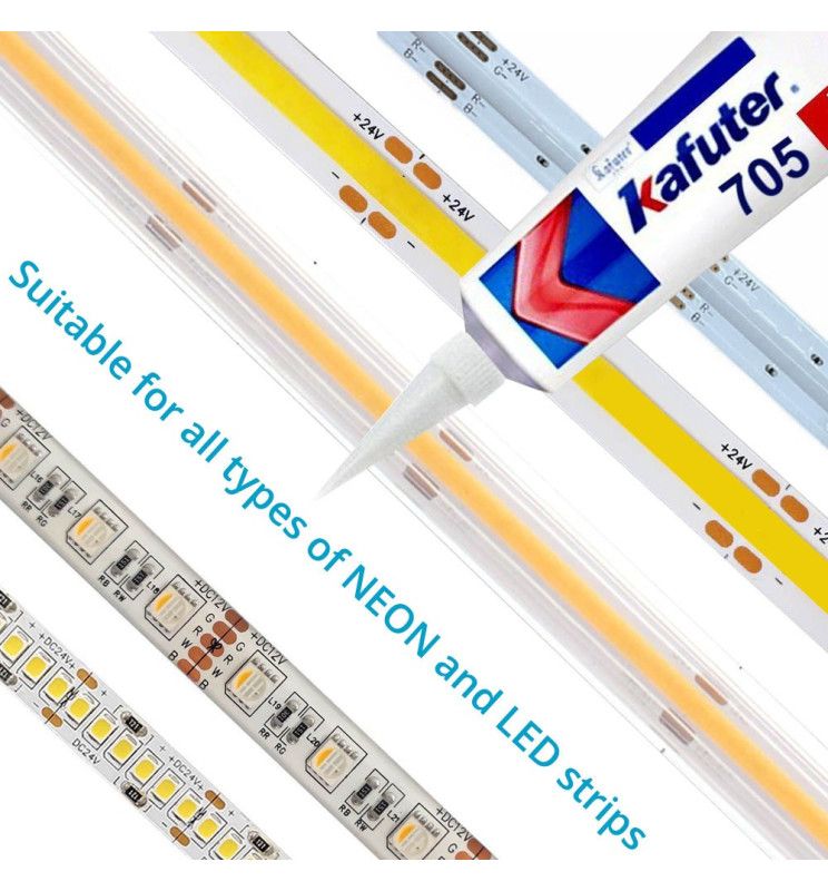 KAFUTER Silicone Glue for LED Strips and Electronic Components IP65 - Hardware Glue & Adhesives - Accessories
