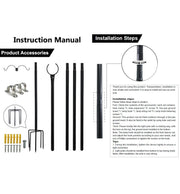 Set Of 2 Metal Supports For Outdoor Lighting 2.4 Meters - Lighting Accessories - Accessories