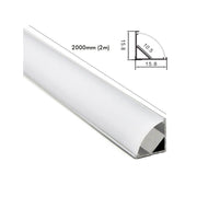 LED Aluminum Corner Profile 2m - Lighting Accessories - Accessories