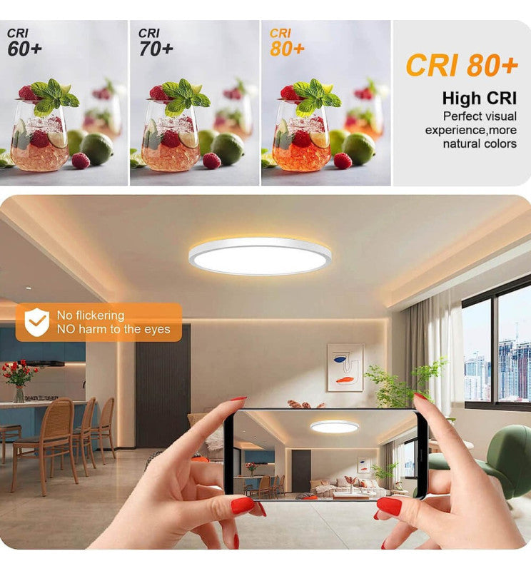 18W LED Ceiling Light with Remote Control RGB CCT - LED ceiling lighting