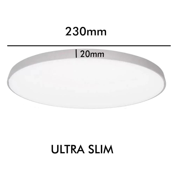 24W ELLY Silver Surface LED Ceiling Light with OSRAM Chip 4000K - LED