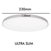 24W Surface Mounted NARVIK LED Ceiling Light Silver 4000K - LED ceiling lighting