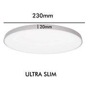 24W Surface Mounted NARVIK LED Ceiling Light Silver 3000K - LED ceiling lighting