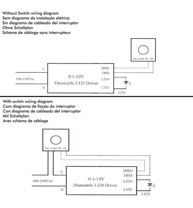 Universal 1-10V LED Dimmer Switch