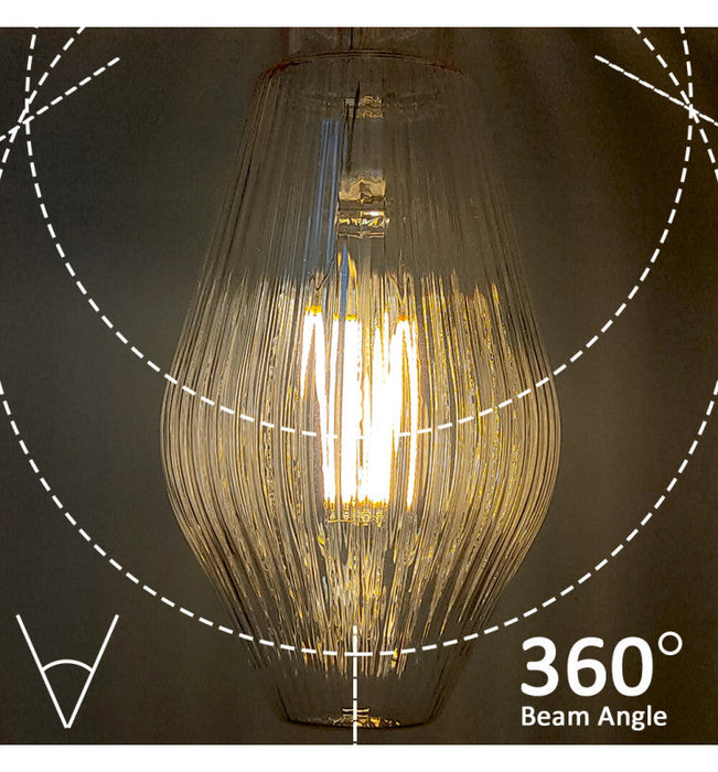 7W E27 LED Filament Bulb DIAMOND Decorative Amber