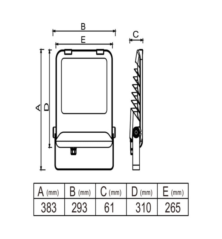 100W LED Floodlight MAXLITE 3CCT with SOSEN Driver IP65 160Lm/W 5 Years Warranty