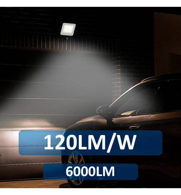 50W LED Floodlight AURORA 140Lm/W with PIR Motion Sensor