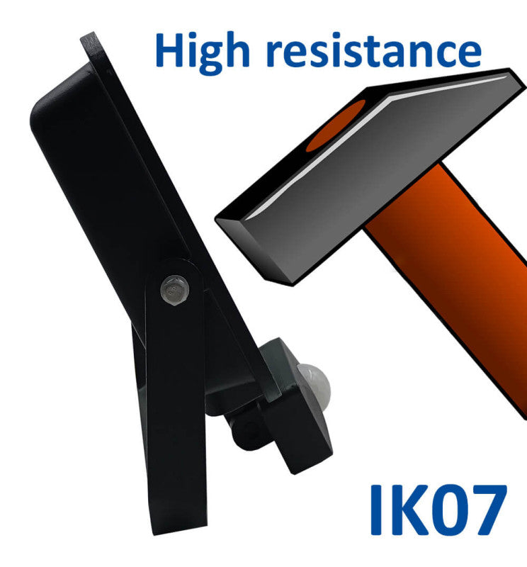 50W LED Floodlight AURORA 140Lm/W with PIR Motion Sensor