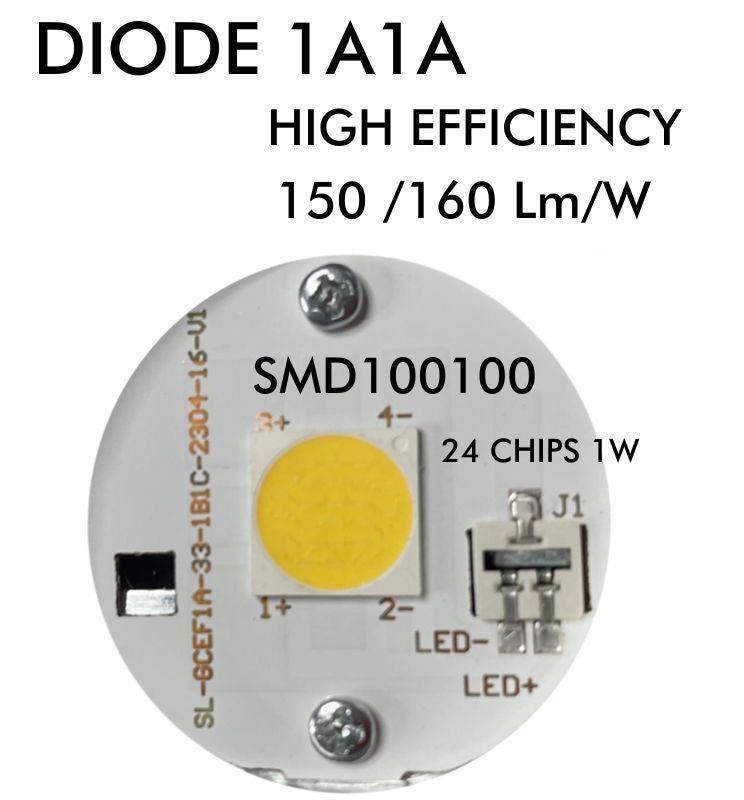 8W HIGH LUMINOSITY DIMMABLE LED GU10  Bulb - Glass - 24º 5700K