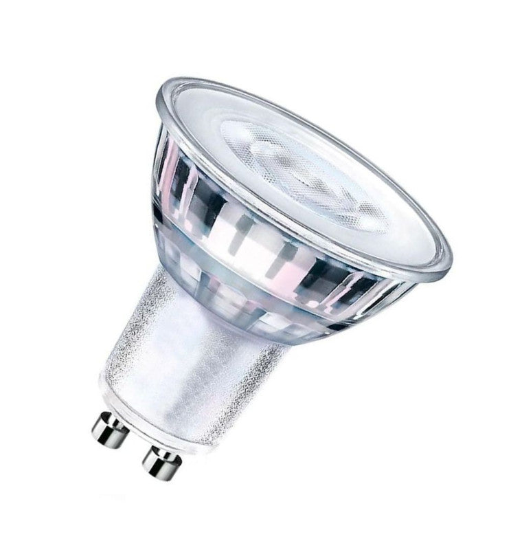 8W HIGH LUMINOSITY DIMMABLE LED GU10  Bulb - Glass - 24º 5700K