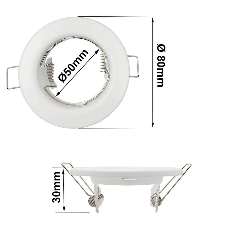 LED GU10 MR16 Bulb Holder in White 2 Pack - Lighting Accessories - Accessories