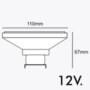 14W AR111 G53 LED Bulb 2800K - LED ceiling lighting